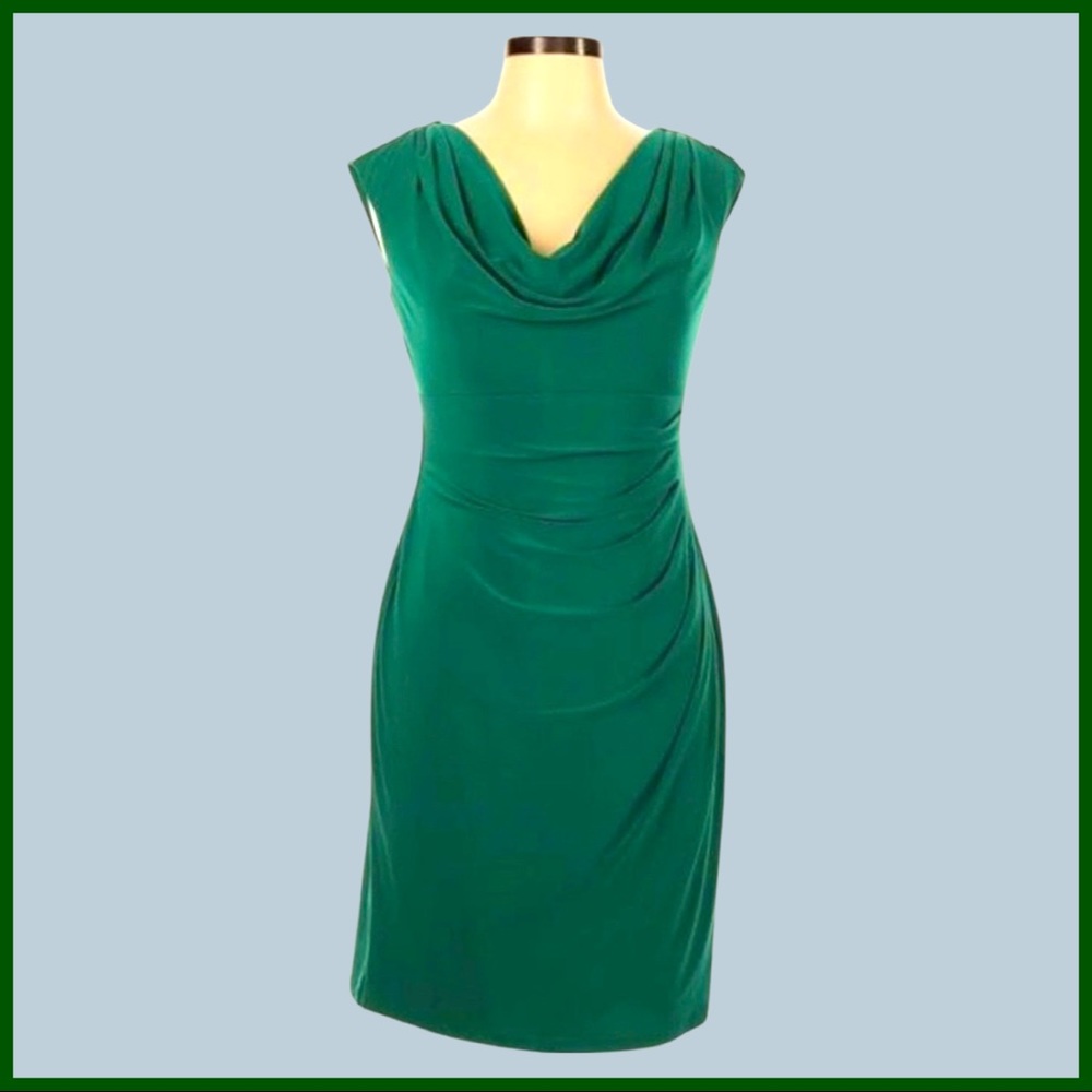 LAUREN Ralph Lauren Emerald Green Cowl Neck.